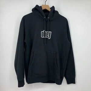 Obey Clothing Men's Classic Logo Long Sleeve Pullover‎ Hoodie Size M